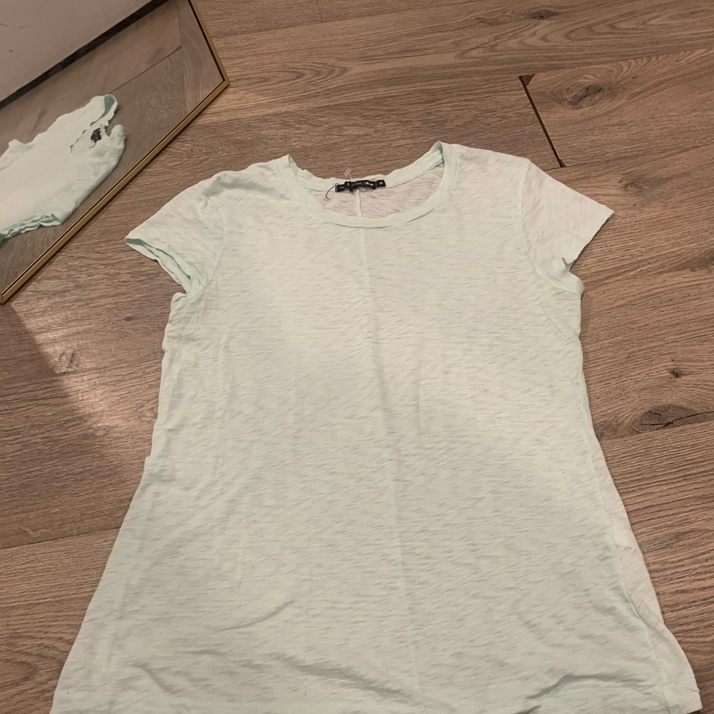 Rag & Bone Light Green Short Sleeve Tee
